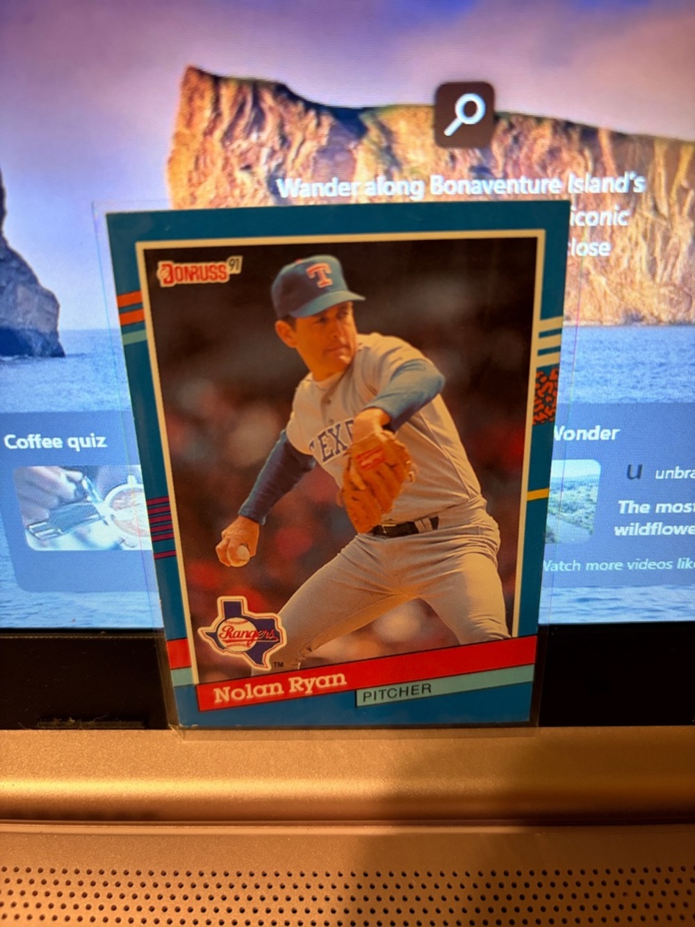 Donruss Nolan Ryan Baseball Trading Card - Blue Border